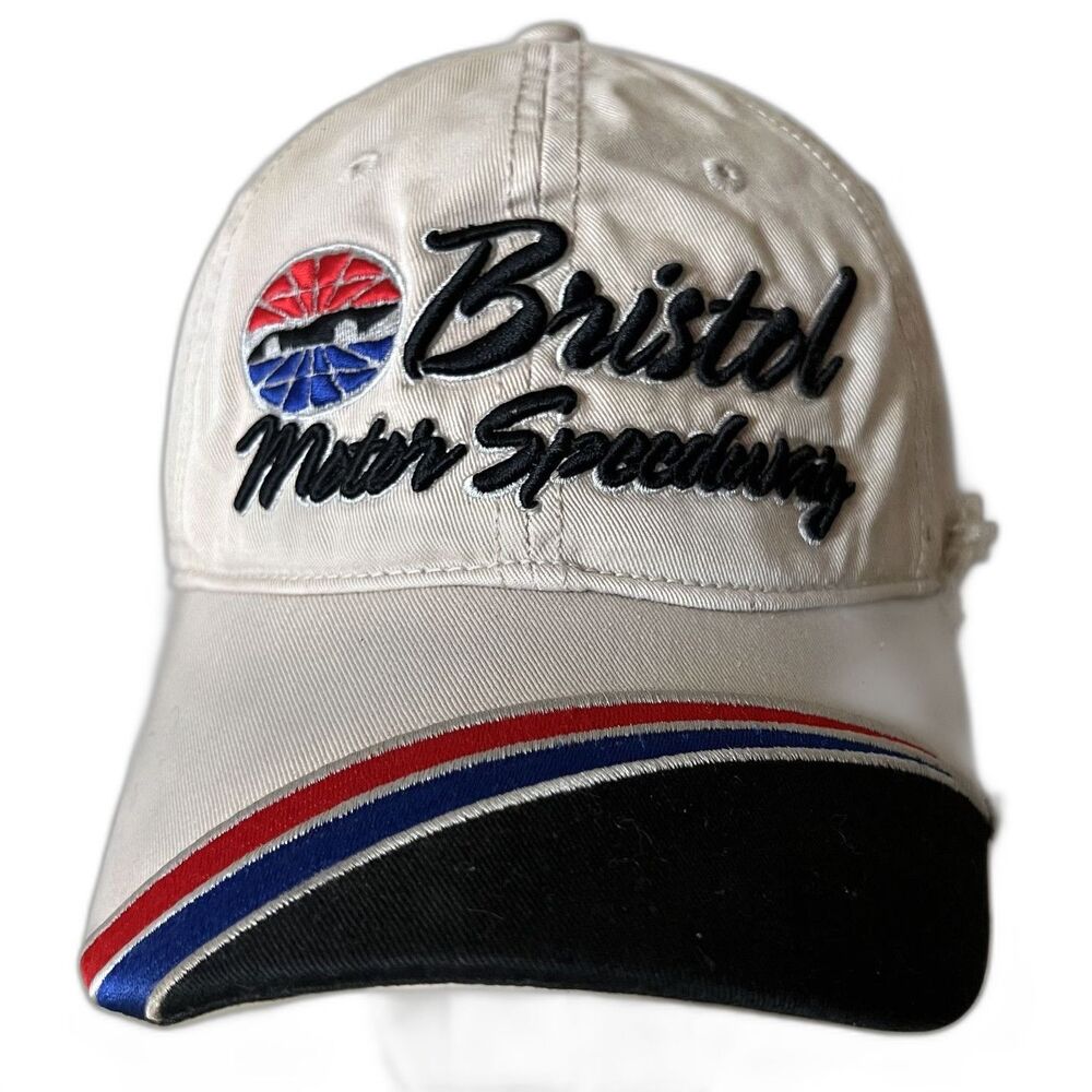 Mens 1990s Vintage Bristol Motor Speedway Nascar Baseball Hat Snapback Cap OSFA